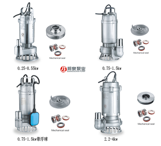 帶浮球不銹鋼污水泵不銹鋼排污泵